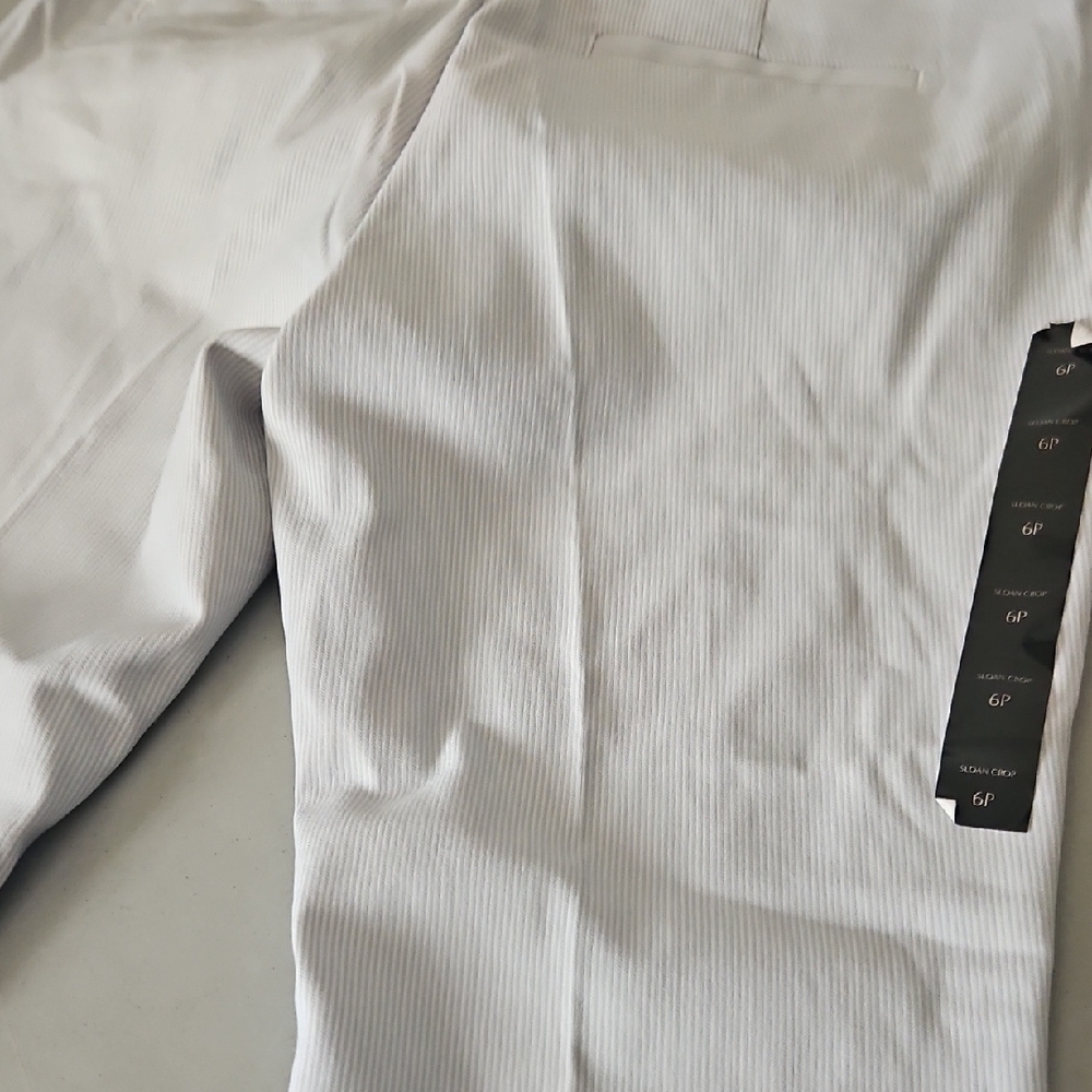 Banana Republic White Sloan Crop Pants - Picture 4 of 11